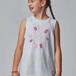 Running Bare Girl | Easy Rider Muscle Tank | Snow Marle