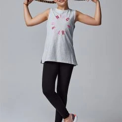 Running Bare Girl | Easy Rider Muscle Tank | Snow Marle