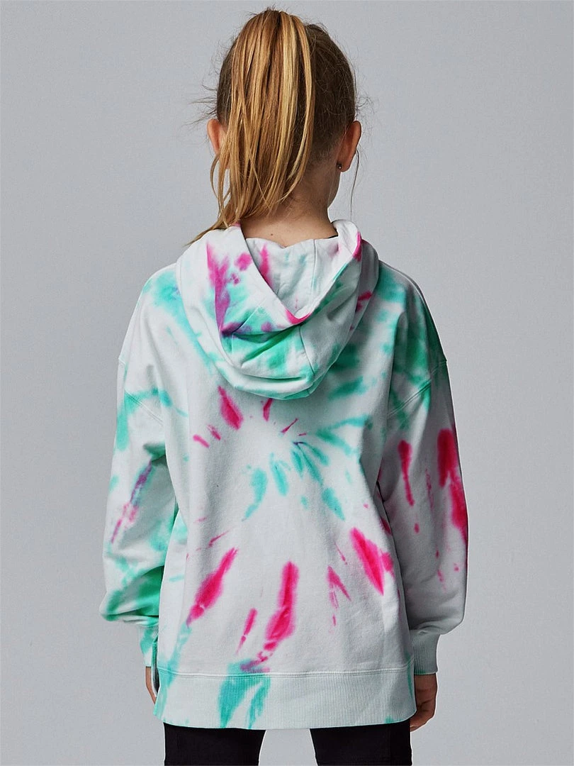 Running Bare Girl | Hair Toss Hoodie | Opal Tie Dye Tops