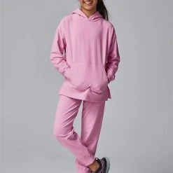 Running Bare Hair Toss Hoodie - Lip Gloss (Girls)