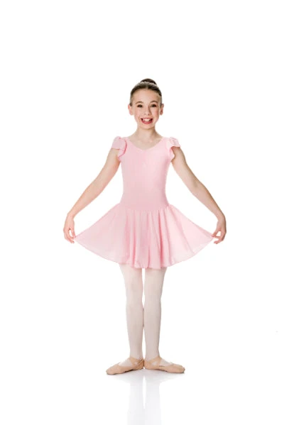 Studio 7 Cap Sleeve Chiffon Dress | Child Dancewear