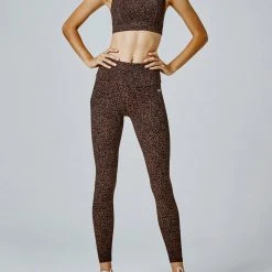 Running Bare Fight Club Ab-Waist Leggings - Winnie
