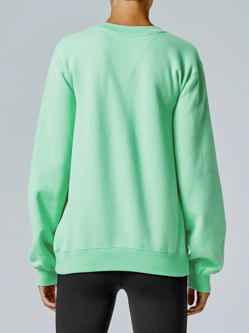 Running Bare Legacy Crew Sweat - Neo Mint Tops