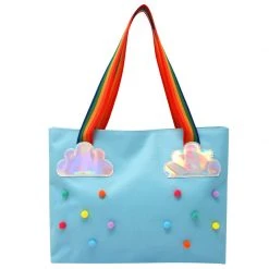 Pink Poppy Rainbow Magic Tote Bag | Blue Accessories