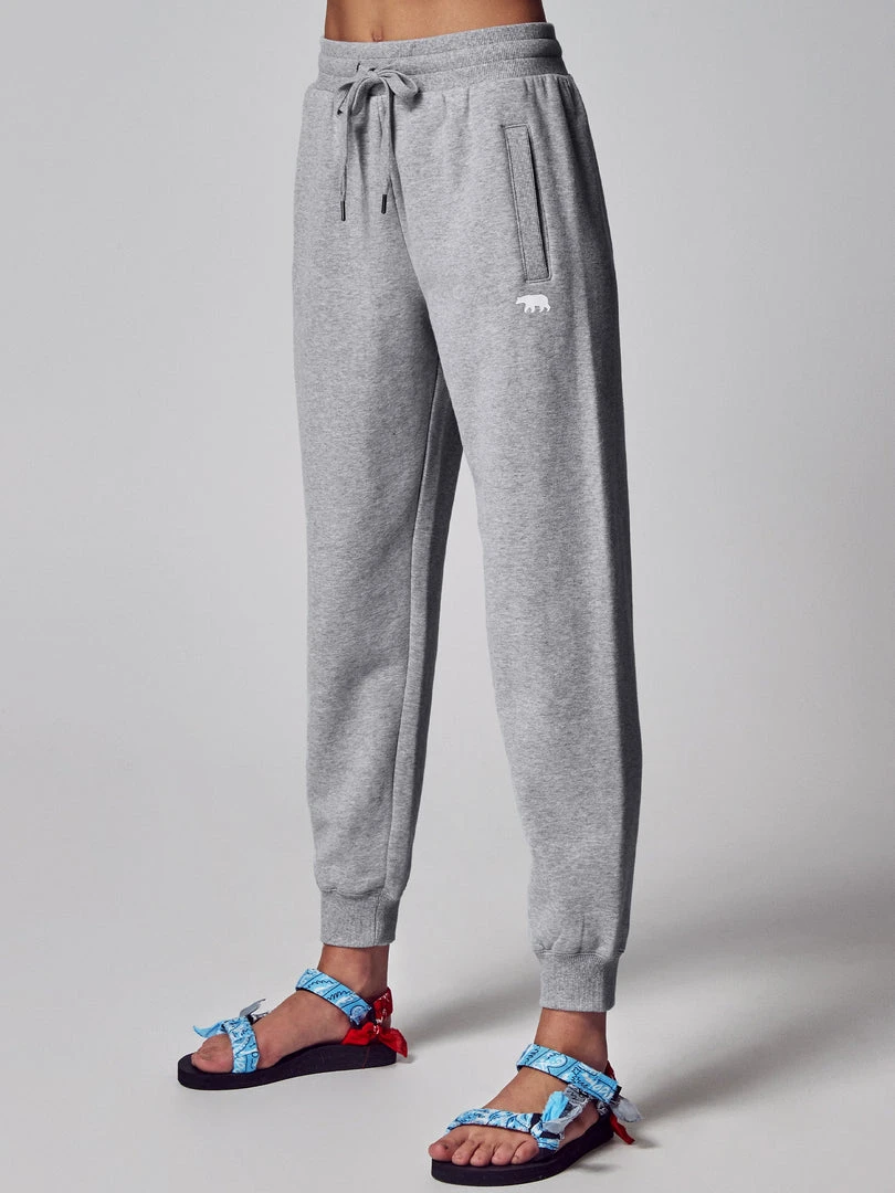 Running Bare Legacy Sweat Pants - Silver Marle (Adult)
