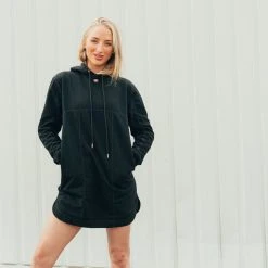 Collections By Claudia Dean Claudia Dean Dress Hoodie - Black