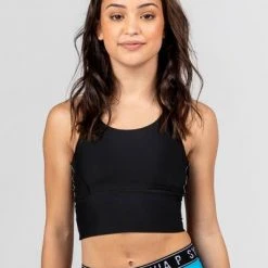 Sylvia P Iconic Long-Line Crop Top Dance Active