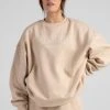 Bloch Off-Duty Terry Crew Pullover | Oat $79.95 Dance Active