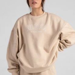 Bloch Off-Duty Terry Crew Pullover | Oat $79.95 Dance Active