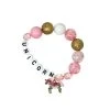 Pink Poppy Accessories Unicorn Letters & Charm Bracelet