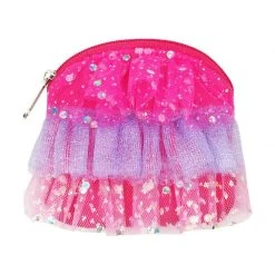 Pink Poppy Accessories Bouquet Ballet Ruffle Coin Purse | Hot Pink