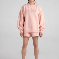 Bloch Off-Duty Terry Crew Pullover | Blush $79.95 Dance Active