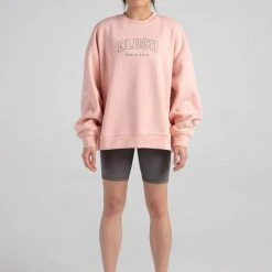 Bloch Off-Duty Terry Crew Pullover | Blush $79.95 Dance Active