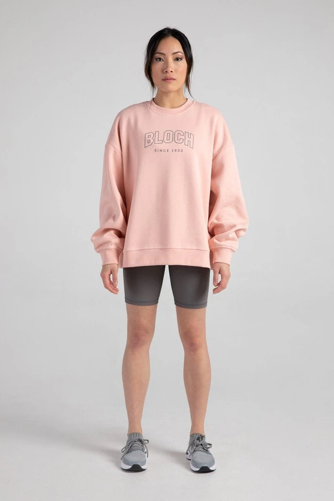 Bloch Off-Duty Terry Crew Pullover | Blush $79.95 Dance Active