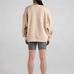 Bloch Off-Duty Terry Crew Pullover | Oat $79.95 Dance Active
