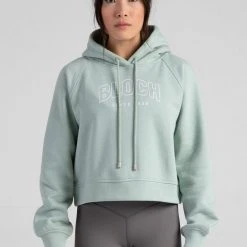 Dance Active Bloch Off-Duty Terry Crop Hoodie | Sage $79.95