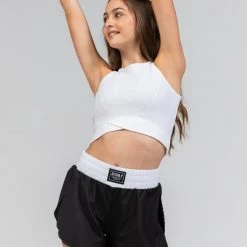 Sylvia P Staple Cropped Rib Singlet Dancewear