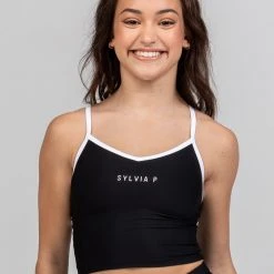 Dancewear Sylvia P The Original Cropped Singlet | Black