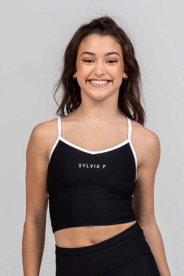 Dancewear Sylvia P The Original Cropped Singlet | Black