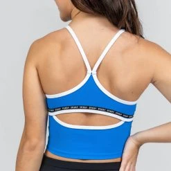 Sylvia P The Original Cropped Singlet | Atlantic Blue Dancewear