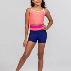 Sylvia P The Original Cropped Singlet | Neon Cantaloupe