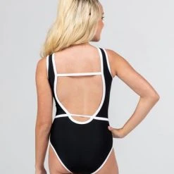 Sylvia P Tallulah Leotard | Black