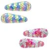 Pink Poppy Accessories Mermaid Sequin Snap Clips