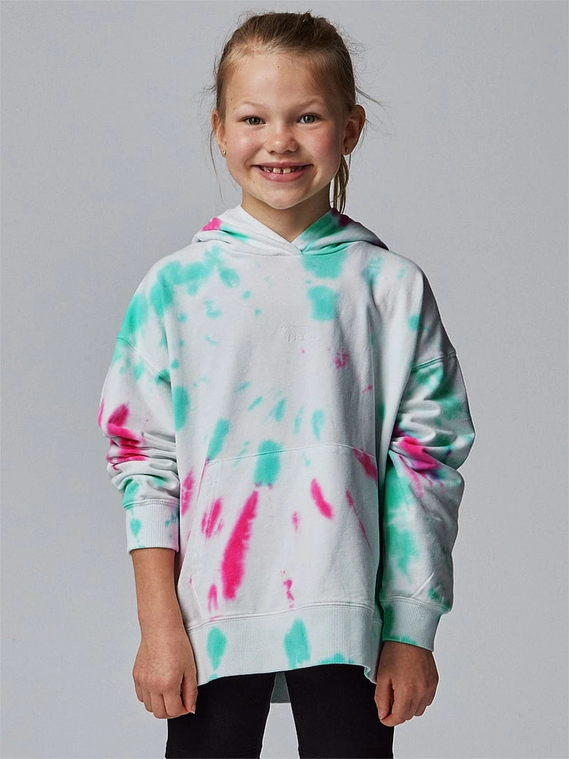 Running Bare Girl | Hair Toss Hoodie | Opal Tie Dye Tops