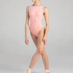 Bloch Laurina Boat Neck Womens Leotard | Peach $74.95