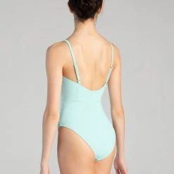 Dancewear Bloch Lucia Camisole V Mesh Womens Leotard | Icicle