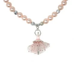 Pink Poppy Accessories Little Ballet Dancer Necklace & Bracelet Set