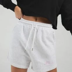 Bloch Off Duty High Waisted Terry Shorts | Snow Marle | $59.95