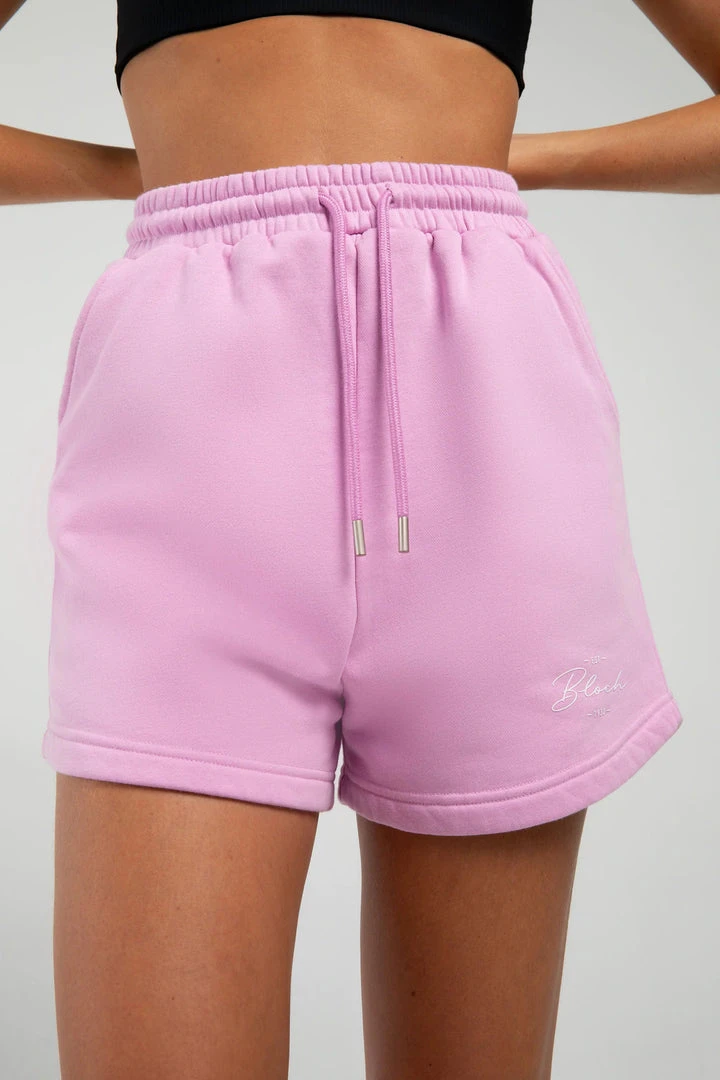 Bloch Off Duty High Waisted Terry Shorts | Bubble Gum | $59.95 Bottoms