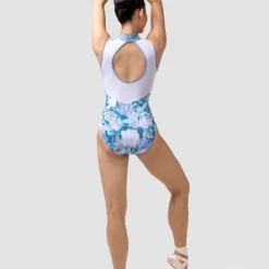 Dancewear Uactiv Rosette Leotard - Blue Roses