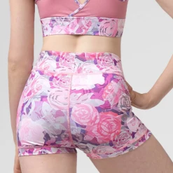 Dancewear Uactiv Rosette Shorts - Pink Roses