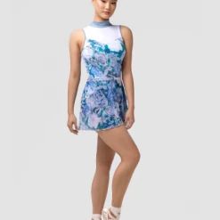 Dancewear Uactiv Rosette Skirt - Blue Roses
