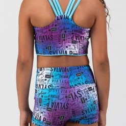 Bottoms Sylvia P Chromatic Hi-Waisted Shorts