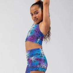 Bottoms Sylvia P Chromatic Hi-Waisted Shorts