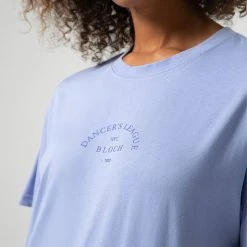 Tops Bloch Tonal Print Oversize Tee - Blue Bell (Adult) $39.95