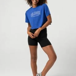 Bloch Heritage Crop Tee - Cobalt (Adult) $49.95