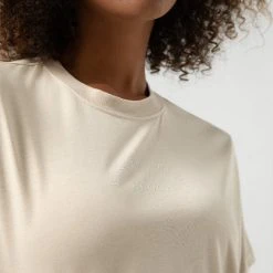 Bloch Dancers League Crop Tee - Oat (Adult) $49.95 Tops