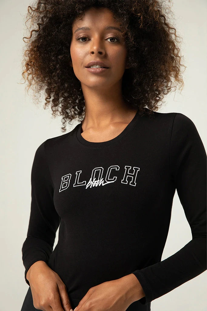 Bloch Original Tees Bloch Off Duty Long Sleeve Crop | Black $49.95