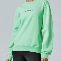 Running Bare Legacy Crew Sweat - Neo Mint Tops