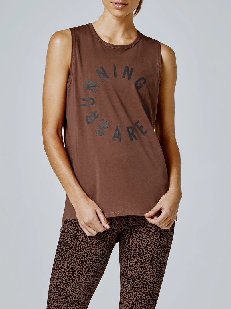 Tops Running Bare Easy Rider Muscle Tank - Chestnut