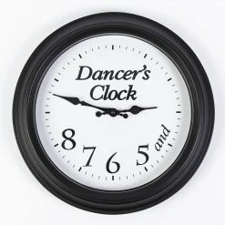 Mad Ally Ballerina Clock - Black