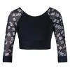 Energetiks Dancewear Astrid 3/4 Sleeve Crop - Black (Adult)